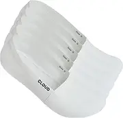 [Cloud] No Show Socks for Men & Women - Terry Organic Cotton Non Slip, Invisible, Seamless Design, Ideal for Sneakers & Loafers