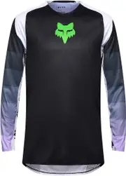 FOX Flexair Grid Motocross Jersey, black-purple, Size M for Men Black Purple