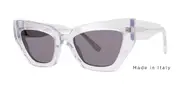 Vera Wang Quad Crystal Men's Sunglasses Clear Size 54