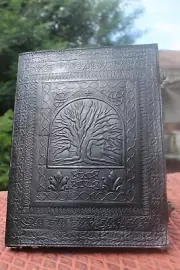 Large Treated leather vintage leather journal tree of life journal book