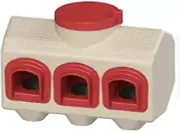 OverEZ Chicken Feeder - Holds 50 Pounds of Feed - Inside or Outside Hen Coop -