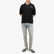 AMIRI Short Sleeve Mesh Polo