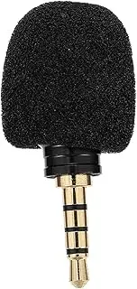 JOINPAYA Compact Noise Reduction Recording Mic 4-Pole Mini Microphone 3.5mm Jack for Singing Pc