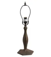 Meyda Tiffany 10470 Deco 15" Tall Lamp Base - MultiColor