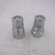 2 Pack Eaton Hansen 4KP25 Hydraulic Quick Connect Coupling 1/2"