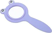 Sewroro Cartoon Magnifying Glass Magnifier Magnifying Glasses Pocket Microscope for Handheld Microscope for Magnifying Mirror Microscope Microscope Purple Resin