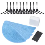 Premium ILIFE Accessories Vacuum Cleaner 25PCS Cloth Mop Vacuum Cleaner Replacement for ILIFE Robot V3 V3 V5 V5S V5S Pro (10 Brushes + 5 Sponge + 5 Fi