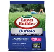 Scotts BUFFALO LAWN BUILDER FERTILISER Slow Release, Child Friendly, 4Kg or 8Kg