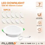 100Pack 12W 90mm Cutout LED Downlight Tri-color Dimmable with AU Plug LED Driver