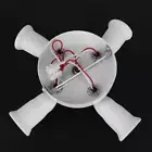Adjustable E27 Splitter 5 Head Lamp Base LED Bulb Holder Adapter Socket