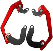 Motorcycle Rear Passenger Pillion Seat Grab Handle Bar Hand Rail Armrest, CB650R CBR650R 2019 2020 Motorcycle Rear Passenger Armrests(Red)