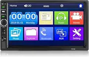 Daseeme 7-inch Double Din Car Stereo Receiver 2 Din Car Radio Autoradio BT MP5 Player with Touchscreen