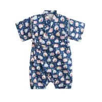 在飛比找momo購物網優惠-【Baby 童衣】任選 和服 寶寶日本包屁衣 夏日麻料清涼 
