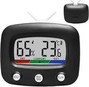 Indoor Humidity Meter, Room Temperature Hygrometer, Small Hygrometer Temperature Gauge for Home, Digital Humidity Meter Indoor, TV Shape Humidity Monitor