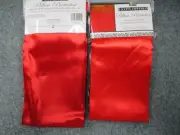 Satin Pillow Protector Zippered Pillowcase Pair CANDY RED Better Home BRAND NEW