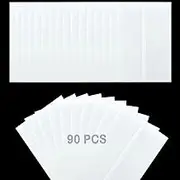 90 Pack Pre-Folded Vellum Jackets for 5x7 Invitations, Vellum Paper 5x7 Jackets Transparent Vellum Wraps Envelope for Wedding Birthday Invitations Baby Shower Greeting Cards.