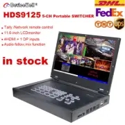 Devicewell HDS9125 5-Channel 4 HDMI +1 DP Video Switcher with 11.6" LCD Monitor