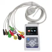 FDA ECG Recorder 24h EKG Holter Monitor System Machine, PC Software Analyzer