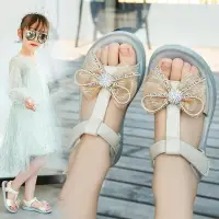 在飛比找樂天市場購物網優惠-2020新款女童涼鞋夏季學生公主涼鞋韓版小女孩軟底中大童兒童