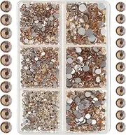 EPIGEIST DIY Nail Art Rhinestones Flatback Manicure Accessories for Shiny Nail Decorations for Home Salon Use Lightweight and Easy to Apply