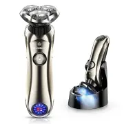 [US Direct] MOOSOO S8 Shaver All-round Floating Head Shaver Waterproof Rechargeable Men's Electric Shaver Hair Clipper f
