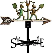 Ant Weather Vane Retro Metal Wind Vane Roof Decoration Wind Direction Indicator for Outdoor Garden Courtyard Deck