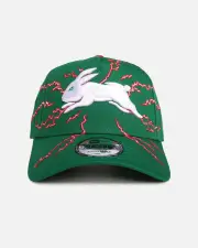 [New Era] New Era South Sydney Rabbitohs 'Nrl Electric' 9forty A-frame Snapback Official Team Colour - Size ONE ONE OTC