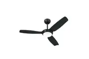Vevare 52'' Ceiling Fan DC Motor with Light Remote Control - Black
