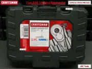 CRAFTSMAN TOOLS 11 pc 1/4 Drive SAE Ratchet Socket Set w Case