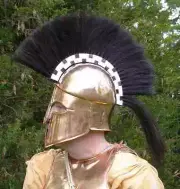 Medieval Greek Corinthian Helmet With Plume Greek Knight Helmet