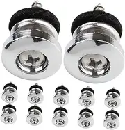 LOLIPPYY Upgrade Your Guitar Gear: 12 Pack Locking Guitar Strap Buttons Secure Sturdy for Guitars