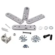 360 Degree Rotation Hidden Door Pivot Hinge Furniture Hardware Kit