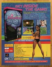 1997 MTV GameBrain Guide Print Ad/Poster Tomb Raider Final Fantasy Game Art 90s