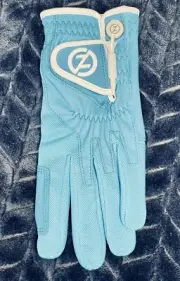 Cabretta Zero Friction Women's Compression One Size Golf Glove Left Hand Blue