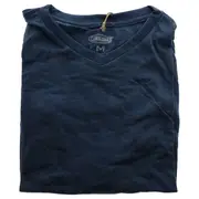 Bamboo V-Neck Tee T-Shirt - Bermuda Blue by Cariloha for Men - 1 Pc T-Shirt (M)
