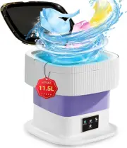 Portable Mini Washing Machine Washer Foldable Washer and Spin Dryer Small Travel
