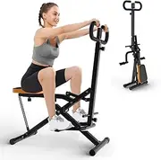 MINYII Squat Machine Heavy Duty Assisted for Home Gym, Deep Squat Machine with Adjustable Resistance and Optional Full Motion, Squat Assist Trainer for Glutes & Legs Workout