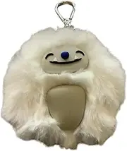 Bath and Body Works White Yeti Pom Pocketbac Hand Sanitzer Holder