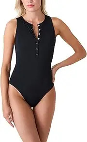 [Andie] Malibu Adjustible Snap-Front One Piece Swimsuit