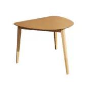 Design Square Wooden Small Compact Kitchen Dining Table 80x90cm - Oak
