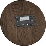 Portable CD Player for Home Travel and Car, Anti-Shock, LCD Monitor, HiFi Player, Wood Grain