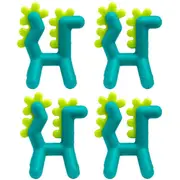 4PK Boon Growl Silicone BPA Free Teether Baby/Newborn Teething Toys Dragon 0m+