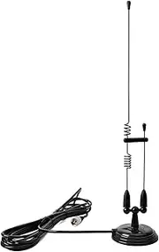 UAYESOK Dual Band Magnetic Mount Mobile Antenna 2m/70cm VHF UHF Heavy Duty Mag Base Antenna PL-259 Plug for Vehicel Truck SUV Mobile Radio Transceiver HT Scanner