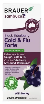 Brauer Black Elder Immune Adult 200Ml