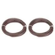 18AWG Gauge Stranded Hook-Up Wire PVC Tinned Copper Wire 7.5m/25ft Brown