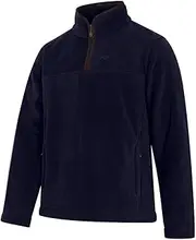 [Hoggs of Fife] Stenton 1/4 Zip Fleece - Midnight Navy XXX-Large