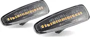 Side Mirror Indicator for Mitsubishi for Lancer for Evolution for Evo X for Outlander for Sport for RVR for ASX for Mirage 2X Dynamic LED Turn Dynamic Sequential Blinker(2xNO Dynamic Crystal)