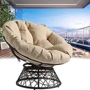 Papasan Cushion Covers Only, Outdoor Cushion Waterproof Slipcover for Papasan Chair Cushion, Easy to Clean Internally Fixed Removable Zippered Papasan Cushion Cover (A 70x70cm)