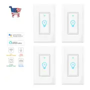 Smart Light Switch, Compatible with Alexa, Google Home IFTTT, App and Voice