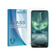 2 Pack MEZON Nokia 2.3 Clear Tempered Glass Screen Protectors